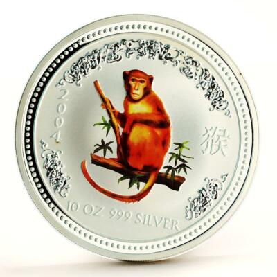 Australia 10 dollars Lunar Calendar series I Year of Monkey silver
