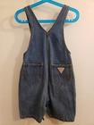 Vintage 90's Baby Guess Denim Overalls Short Size 24 Mo. USA Made — photo 3