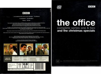 'The Office' Complete Series One & Two & Christmas Specials - 4 DVD+1 CD BOX NEW