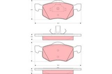 TRW Brake Pads GDB1497 fits Ford Escape ZB 3.0 AWD 2.3