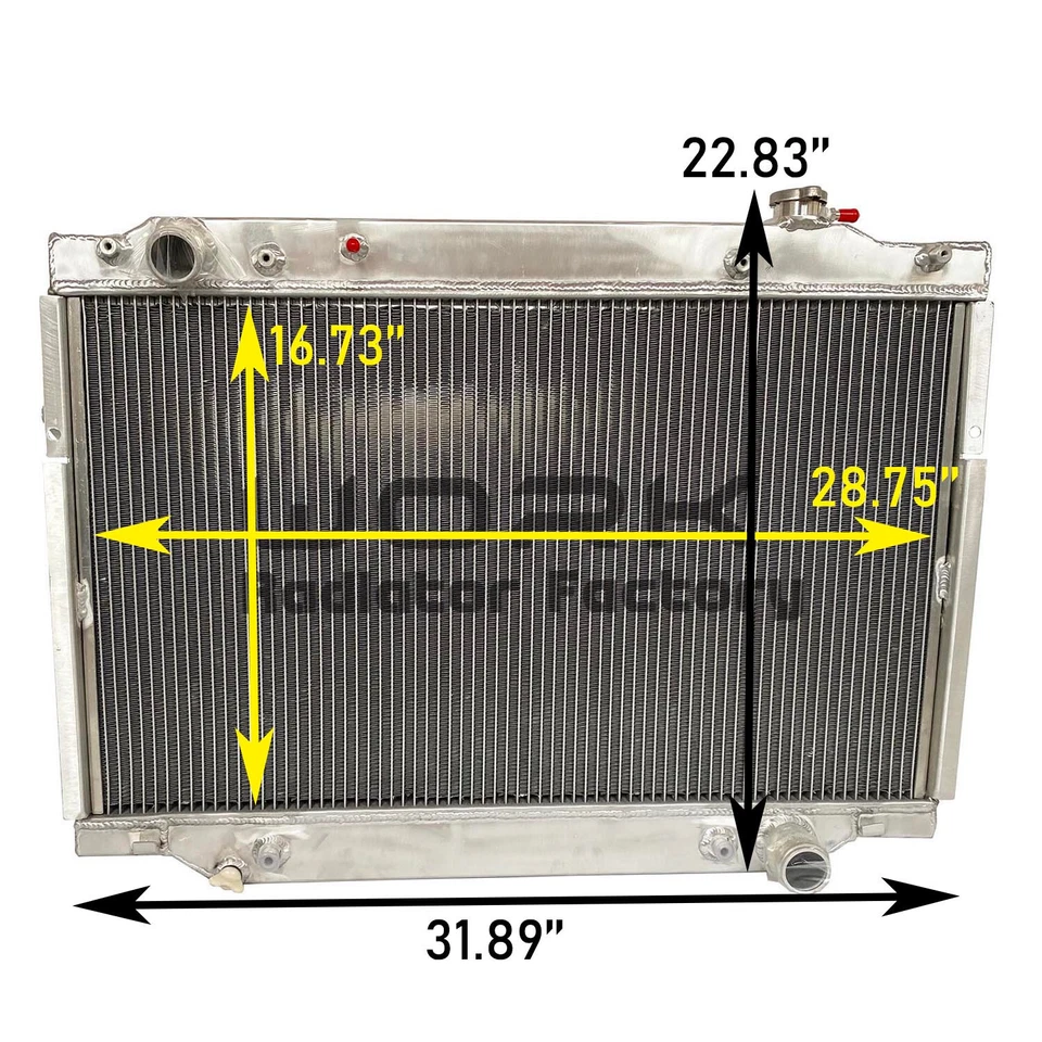 Radiador completo de aluminio para Lexus LX450 Toyota Land Cruiser 4,5 L6 1993-1997 1996 Foto 2 de 4