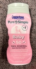 Coppertone Pure And Simple 50 Baby Mineral Protection Hypoallergenic Sunscreen