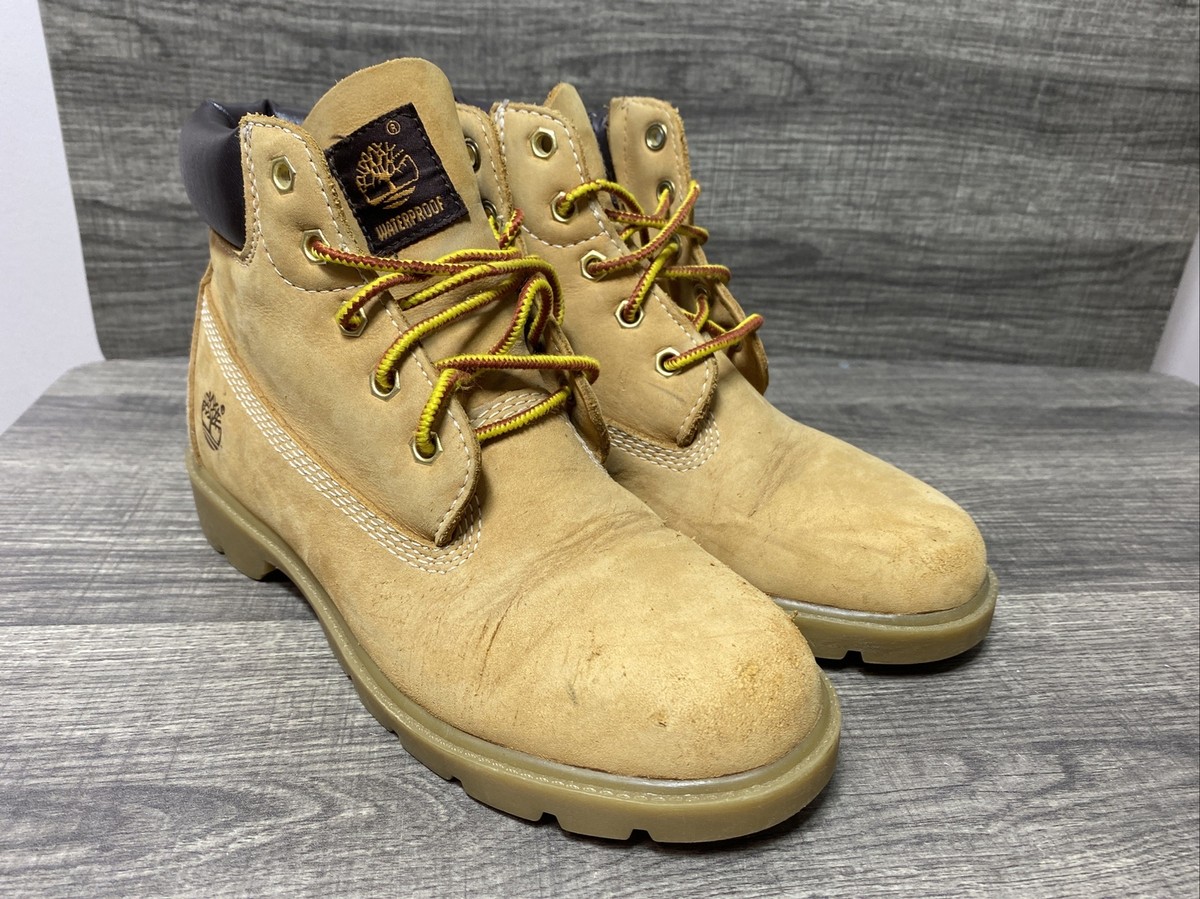 TIMBERLAND 10960 BOYS MEN WHEAT COLOR BOOTS SIZE 40/7 Timberland 6 Inch Classic Waterproof Hiking Wheat BOOTS  main image 3