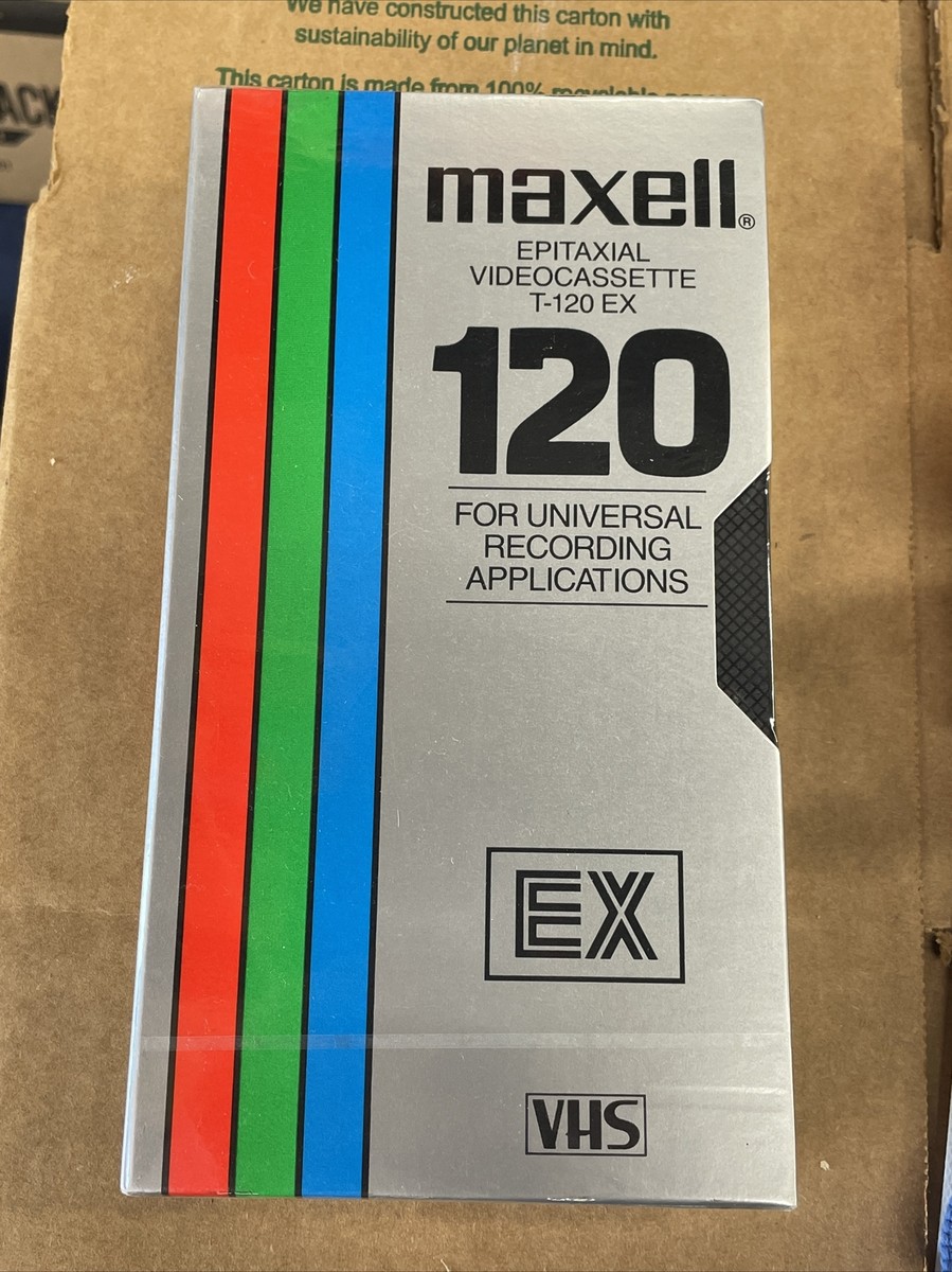 S-VHS 60未開封 Vintage Maxell 120/240/360 Minute EX Blank VHS VCR Video Tape New