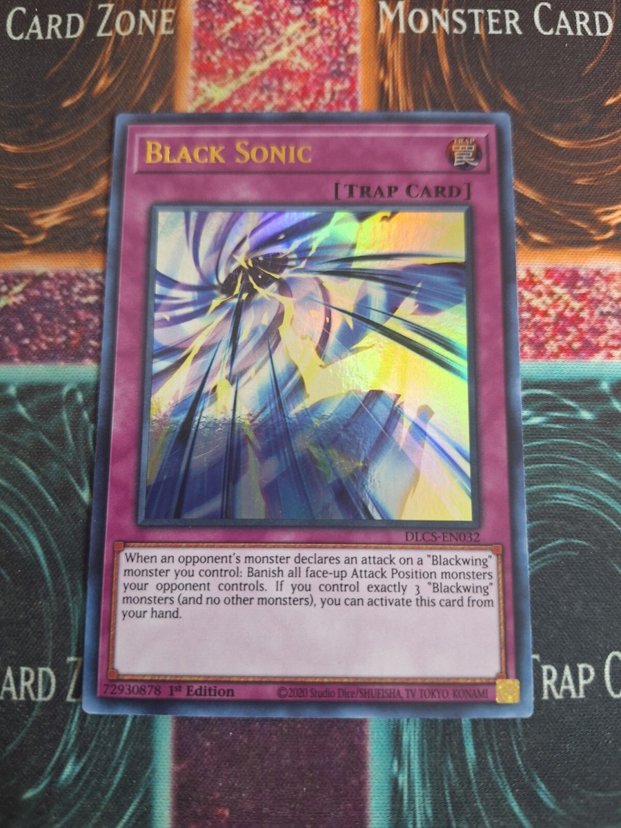 sonic battle rare cards Yu-Gi-Oh! TCG Black Sonic DLCS-EN032 Ultra Rare 1st Edition Near Mint