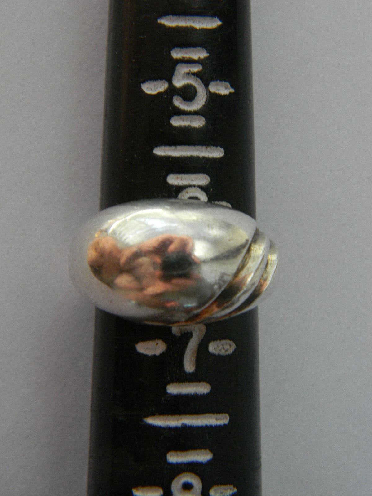 Fine 925 Solid Sterling Silver Grooved Modernist … - image 7