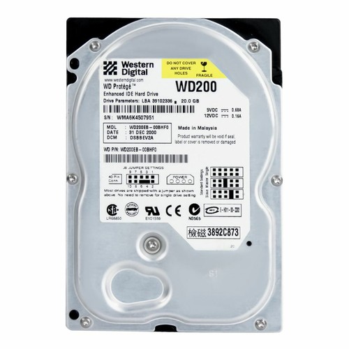 Disque Dur Western Digital Protege WD200EB 20GB 5400T/min 2MB ATA 3,5" Pouces - Photo 3/3