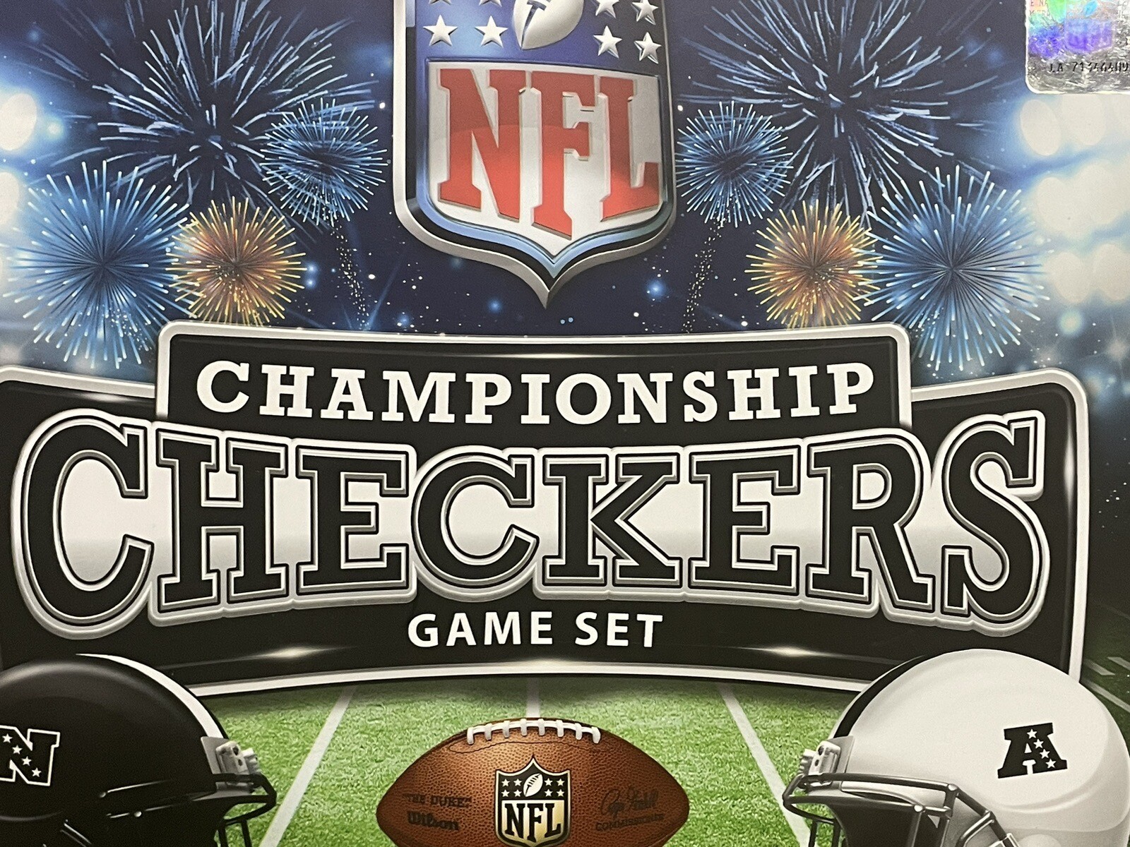 NFL Football Championship Checkers Game Set, Reusable Team Stickers ...