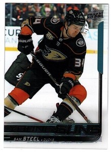 2018-19 Upper Deck Clear Cut #487 Sam Steel Rookie Young Guns (ref Counter)