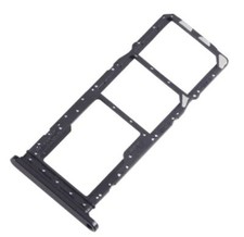 CARRELLO PORTA LETTORE DUAL SIM SD CARD READER SAMSUNG A057 A05S NERO BLACK