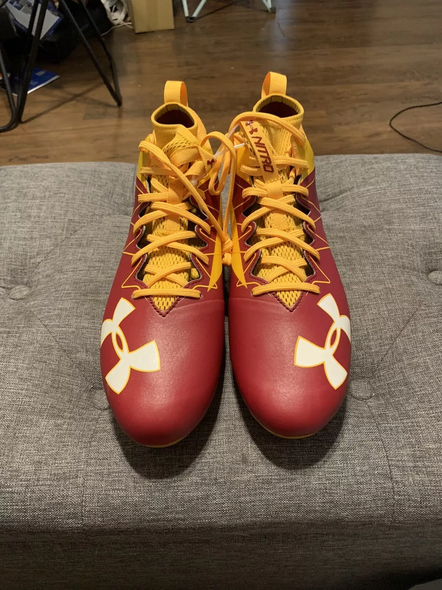 Yellow under 2024 armour football cleats