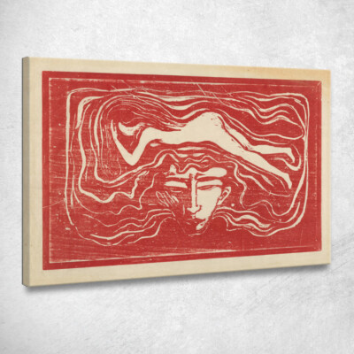Im Gehirn des Menschen Edvard Munch, em148 Leinwandbild