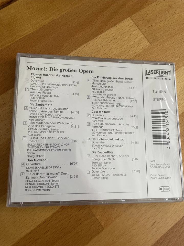 W.A. Mozart: Die großen Opern (Vol.10) - Neu in OVP (CD 1990) - Bild 2 von 2