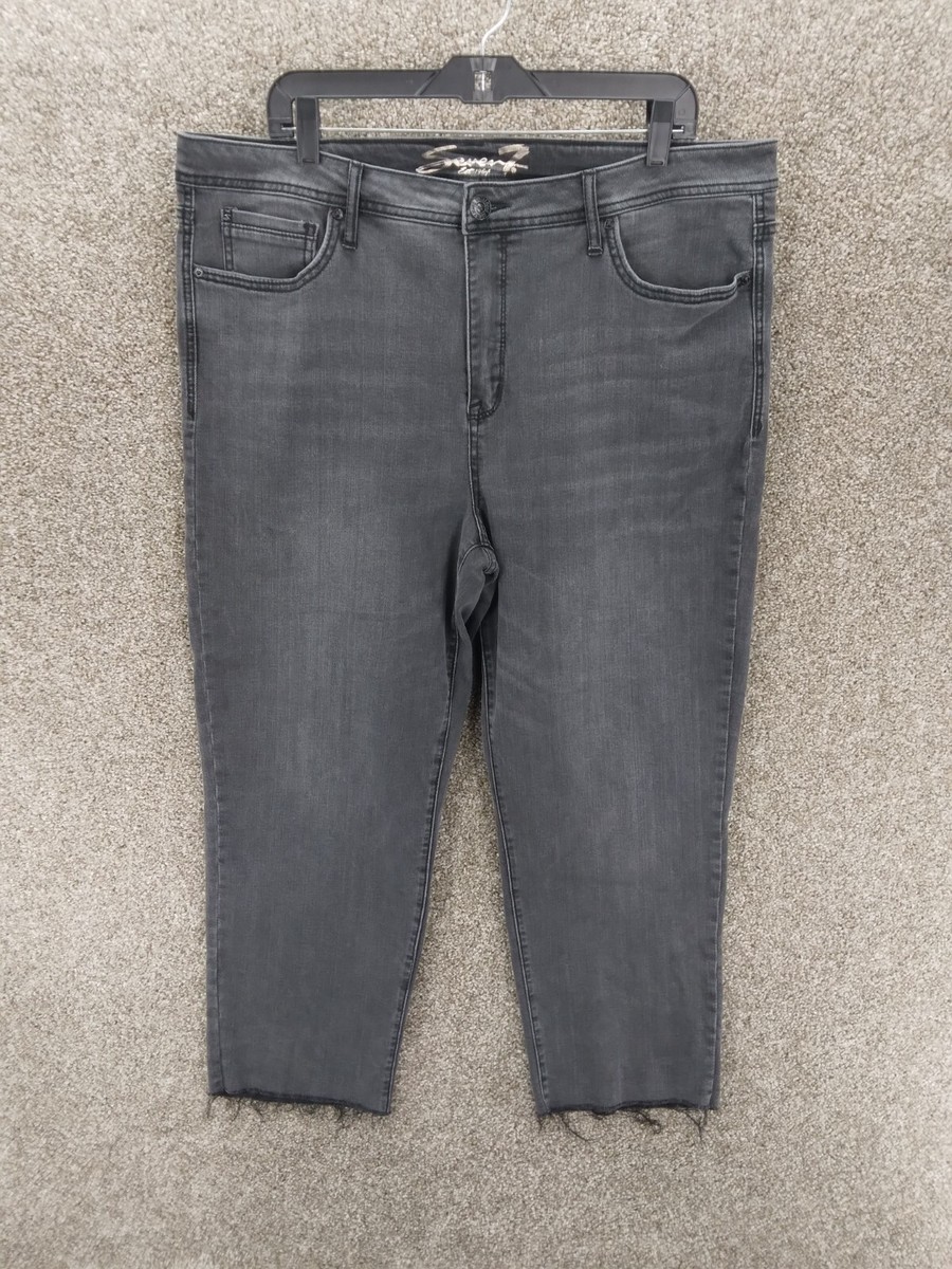 Jean Crop Capri Femme Seven 7 - Taille 6 - Mélange Coton - Très Bon état