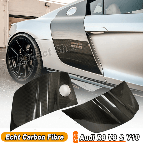 Für Audi R8 V8 V10 Verbreiteru Abdeckungen Carbon Side Blades Seitenteile Tuning - Bild 1 von 11