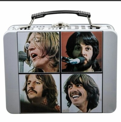 THE BEATLES LET IT BE Album Large Tin Tote or Metal Lunch Box or storage 
