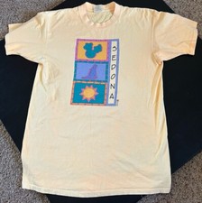 Vintage 90s Arizona Sedona T Shirt Adult XL Yellow Single Stitch Made in USA