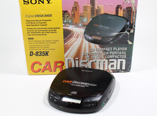 Vintage SONY Car Discman D-835K in original box with accesories