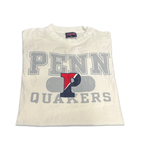University Of Penn Quakers Jansport Sz M White T-Shirt Short Sleeve Shirt  - Picture 4 of 12