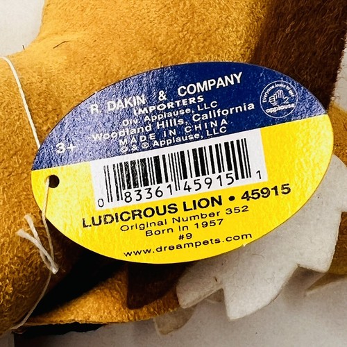Dakin Applause Dream Pets Ludicrous Lion Plush Stuffed Animal Toy collect pics - Picture 2 of 12