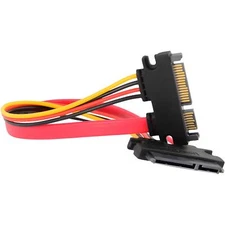 URAO 15+7 Pin SATA HDD Extension Cable Data & Power Male to Female
