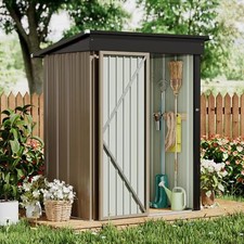 5 x 3 FT Shed Outdoor Storage Shed Metal Garden Shed with Lockable Door