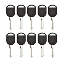 New Uncut Transponder Key Replacement For Ford Lincoln Mercury 10 Pack