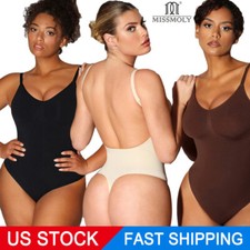 Women Backless Bodysuit Shapewear Slimming Tummy Control Body Shaper Tank Tops