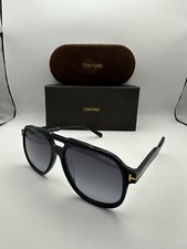 Tom Ford Raoul FT0753 01B Shiny Black Gradient Smoke 62 mm Men's Sunglasses