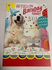 Happy Birthday Friend Golden Retriever Funny Dog 5”x7” Hallmark Greeting Card