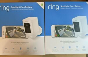 ring spotlight cam battery white