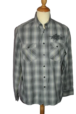 CHEMISE ML HOMME °°° CELIO °°° DENIM CUT. TAILLE L . PARFAIT ETAT - Photo 1/4