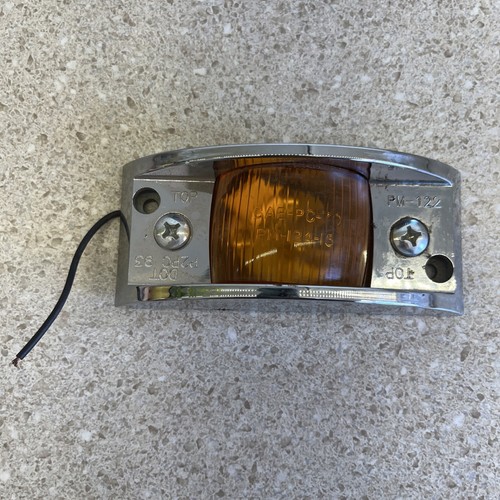 Marker Clearance Light Amber P2PC 93 PM-122 Sliver~2"x4.75" ~SAE-PC-70 VTG