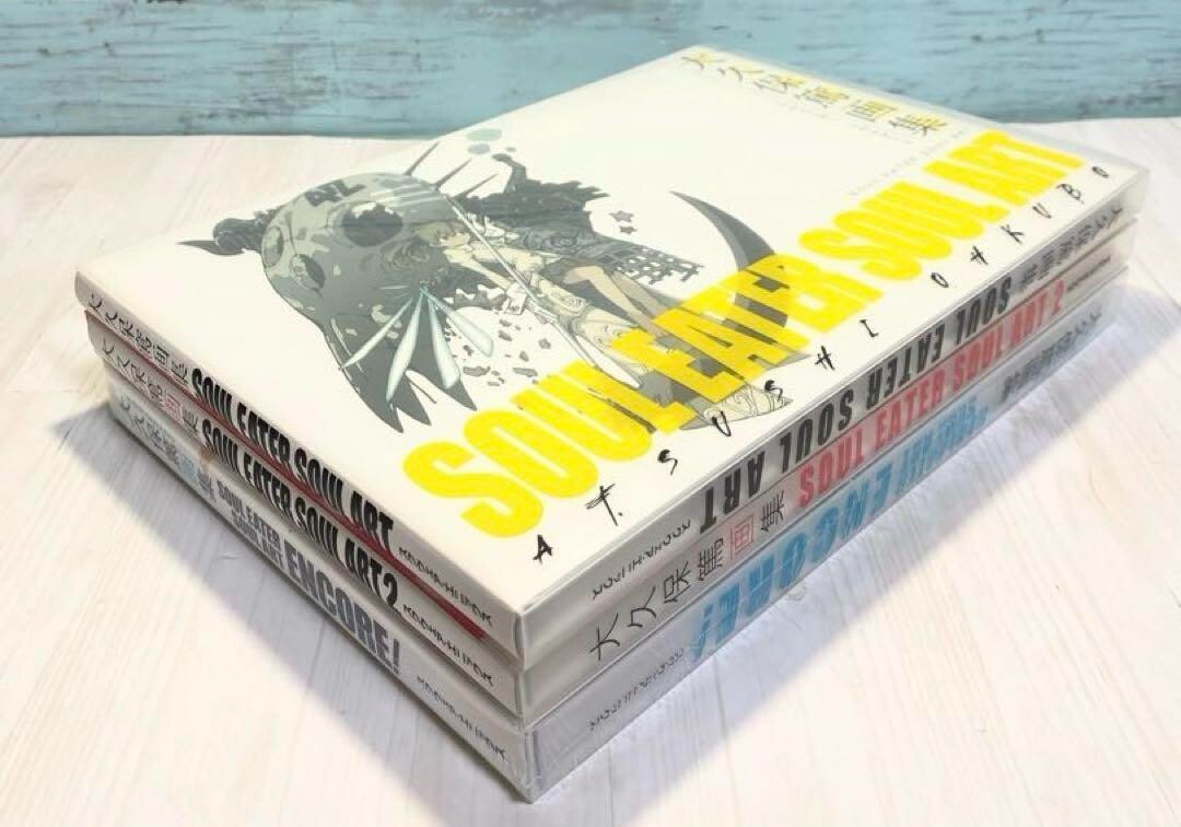 SOUL EATER SOUL ART 1 2 3 ohkubo atsushi designer art book fire
