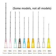 50PCS Disposable Sterile Microcannula Blunt Tip Micro Cannula Tattoo Salon Use