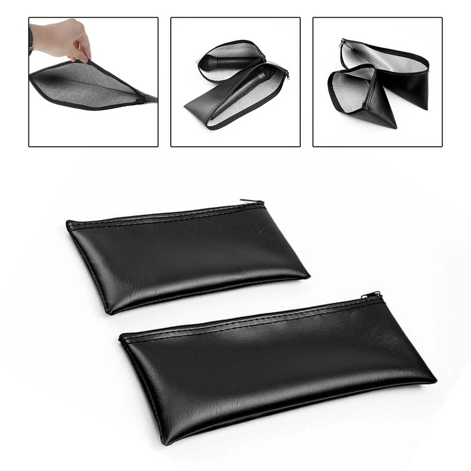 Bolsa de almacenamiento de micrófono micrófono inalámbrico bolsa de cuero PU cordón a prueba de polvo Foto 3 de 4