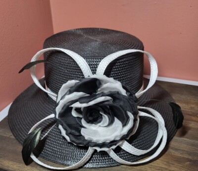 Giovannio NY Straw Paper Hat with black bow Giovannio NY | Accessories | Giovannio Ny Straw Paper Hat  main image 2