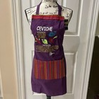 Apron Peruvian Made Inka Gringe Purple With Ceviche Recipe Best Chef One Size