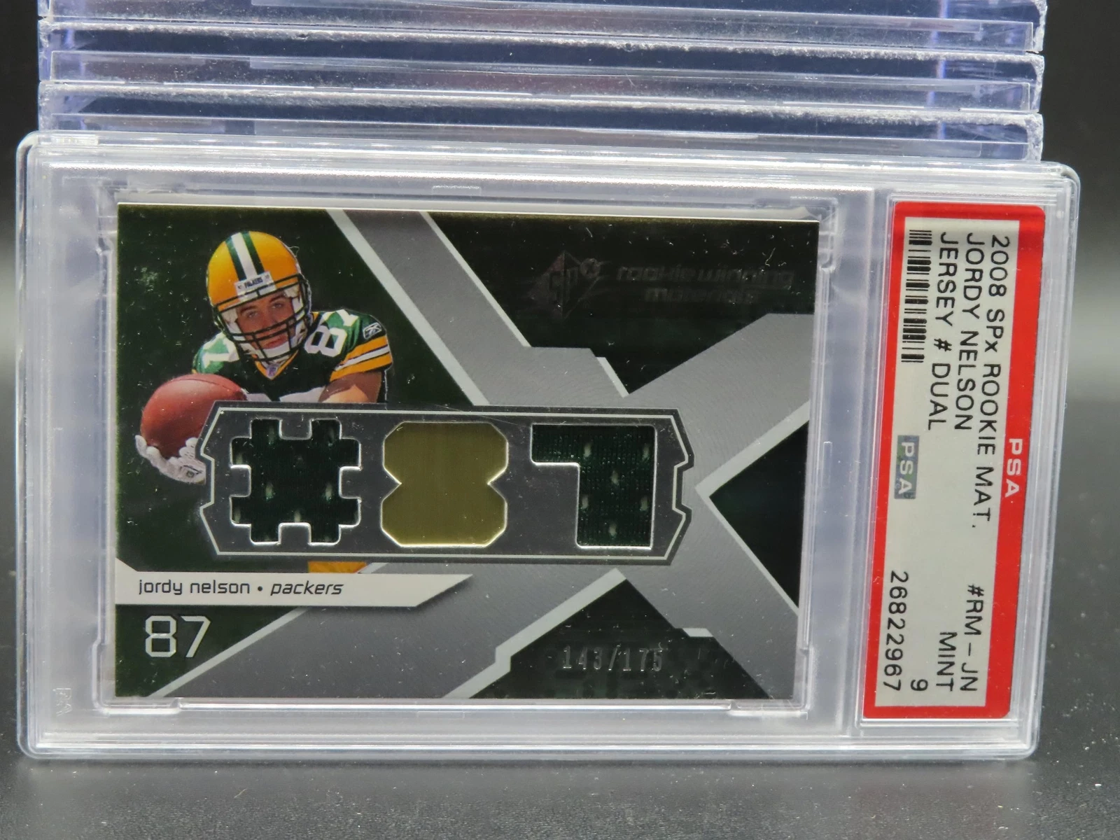 Jordy Nelson SPx Rookie Materials #RMJN Jersey # Dual
