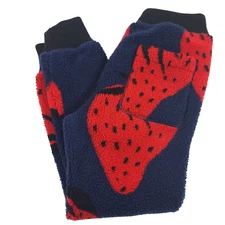 $599 JW Anderson Blue & Red Strawberry Tapered Jogger Pants Mens Unisex Medium