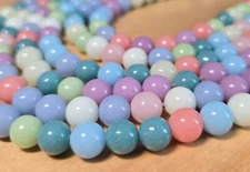8mm Glass Beads Bulk for Bracelet Making Glow in Dark Round DIY Craft 300 pcs