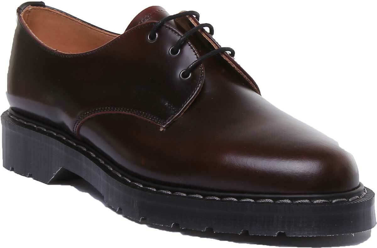 SOLOVAIR 3 Eye Shoes UK9 Cherry Red　箱付き Cherry Red Rub-Off Vegan 8 Eye Derby Boot | Solovair