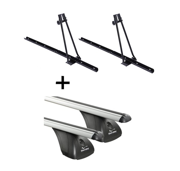 2X FahrradträGer Orion+DachträGer VDP FüR FüR Audi A3 8V 3TüRer 12-17-image