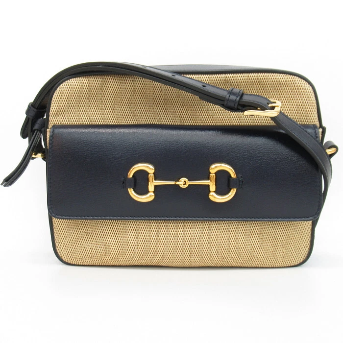 Petit sac femme Gucci Horsebit épaule 645454 cuir type beige