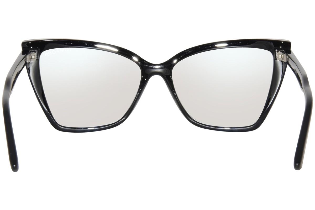 小物 TOM FORD Tom Ford TF5844-B 001 Eyeglasses Frame Women's Shiny Black
