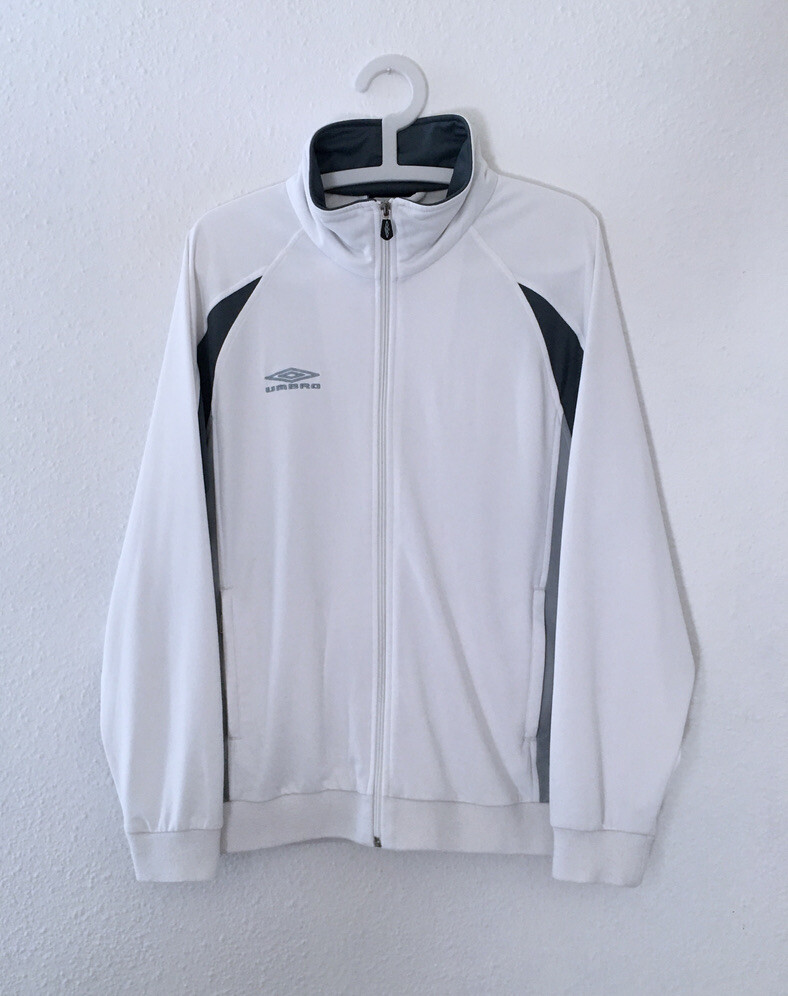 UMBRO 2000s Mens Vintage Full Zip Jacket size Small White