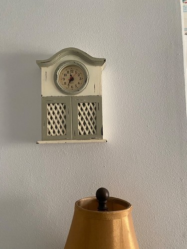 New! Shabby chic ~country cottage clock - Picture 2 of 5