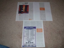 Thiel CS1.5 Speaker Review, 3 pgs, 1994, Rare Info!