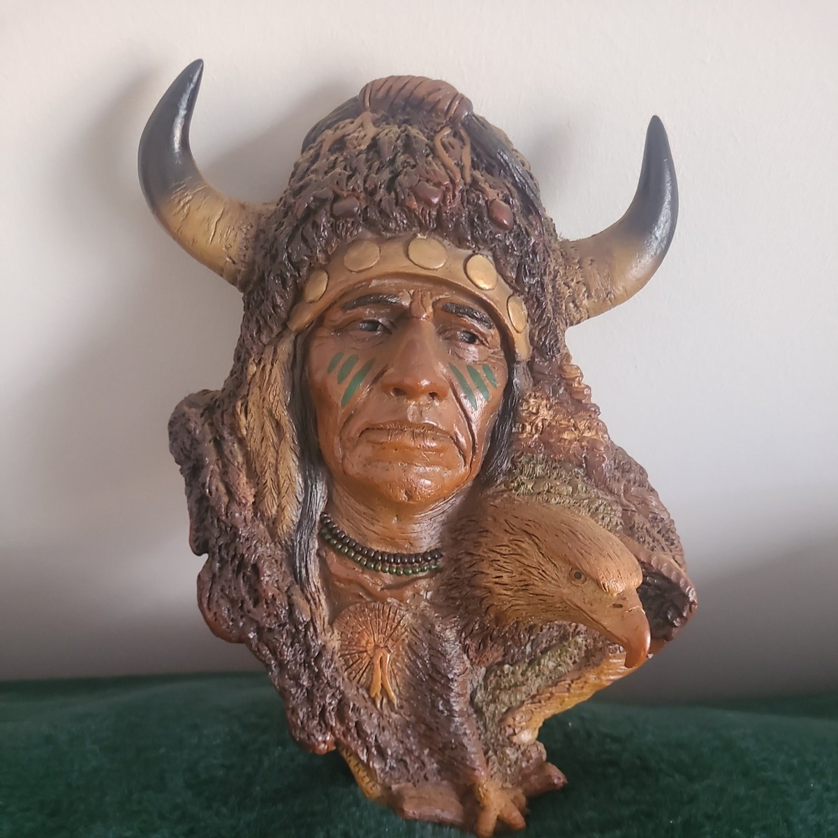 Vintage Neil J Rose Native American Wall Plaque - Land and Sky