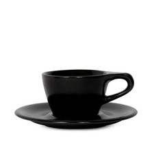 notNeutral not Neutral Lino 5oz/150ml Black Single Cappuccino Cup and